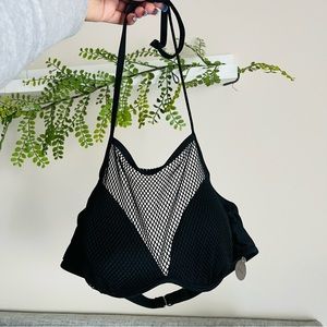 NEW Black Mesh Bikini Top